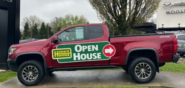 "Howard Hannah Open House" magnetic vehicle sign