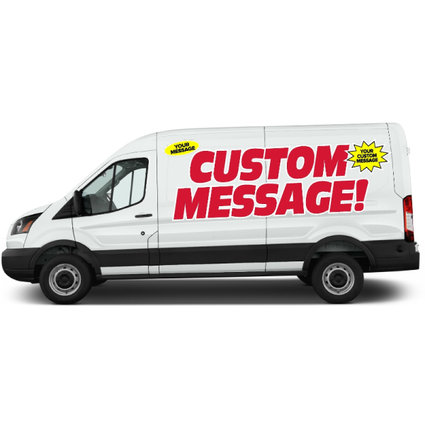 Oliver Signs & Advertising designs custom van decals.